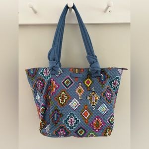 Vera Bradley Hadley East West Tote in Painted Medallions